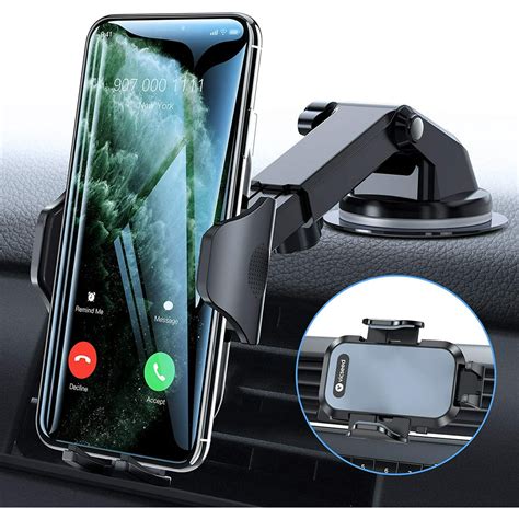 Car Phone Mount Thick Case And Big Phones Friendly Long Arm Suction