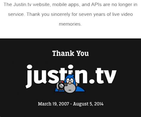 Macodasi tv ücretsiz maç izle, hd kalitesinde canlı maç yayını izlemek için tıklayınız. Justin.tv Closes Down After Seven Years - Legit Reviews