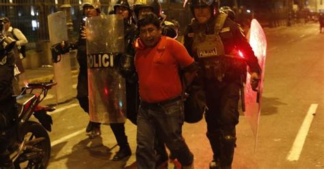 Protestas En Lima Más De 12 Personas Han Sido Detenidas Tras Violentas