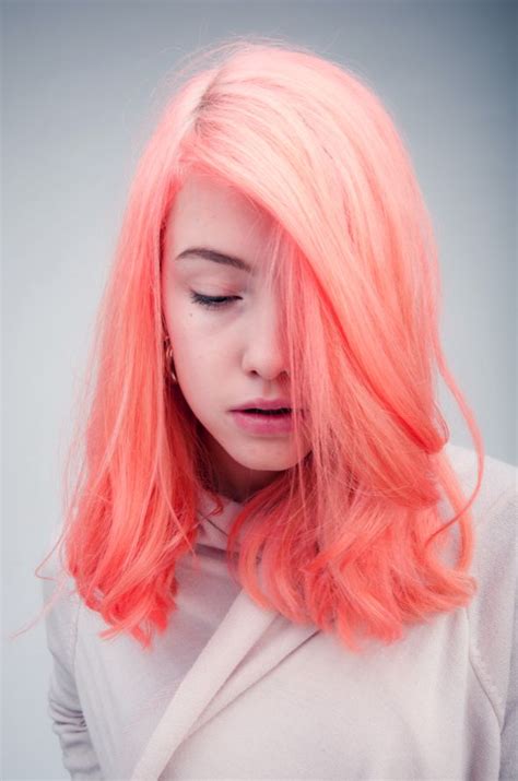 Peach Unique Hair Color Inspiration Strayhair