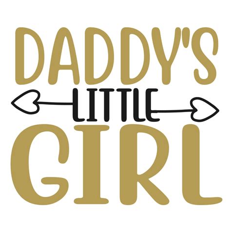 Daddys Little Girl Svg Designt Shirt Design Printable Graphics