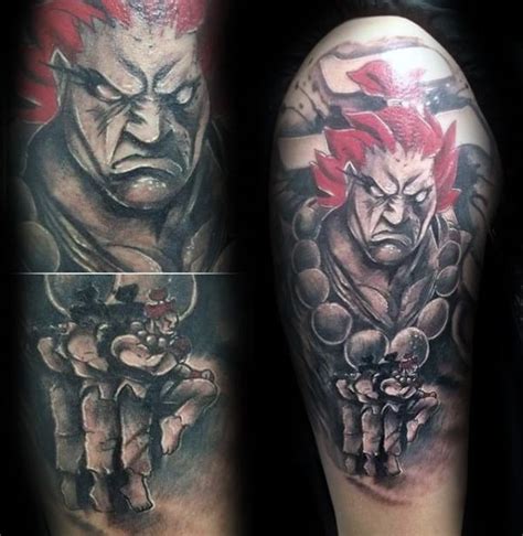 40 Street Fighter Tattoo Designs For Men Video Game Ink Ideas