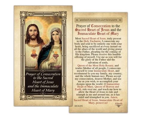 Consecration To The Sacred Heart Of Jesus And The Immaculate Of Mary In