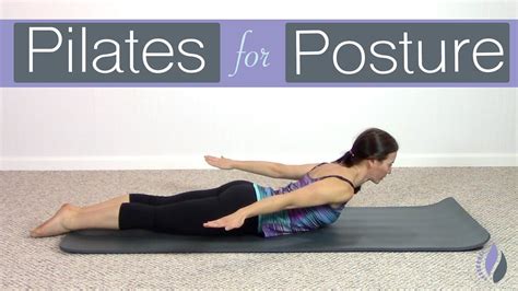 20 Minute Pilates Workout For Good Posture Youtube