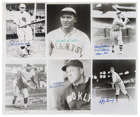 Baseball Hall Of Famers Signed Photographs View Realized Prices