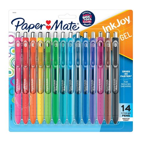 Paper Mate Inkjoy Gel Pens Medium Point Assorted Colors 14 Count