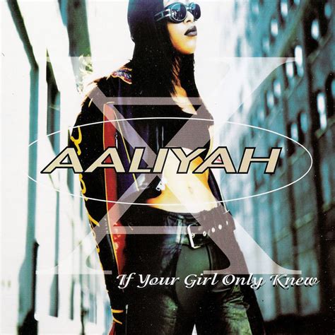 carátula frontal de aaliyah if your girl only knew cd single portada
