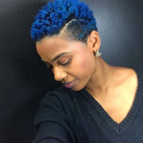 Hair2mesmerize Blue Natural Hair Natural Hair Styles Short Blue Hair