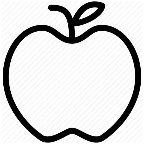 Apple crisp Clip art - Apple Outline png download - 512 ...