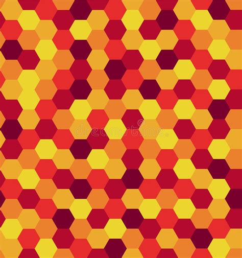 Colourful Hexagon Pattern Seamless Background Vector Illustration