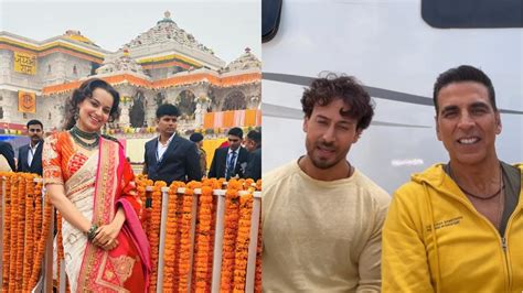 Ram Mandir Inauguration Kangana Ranaut Shares First Pic From Temple