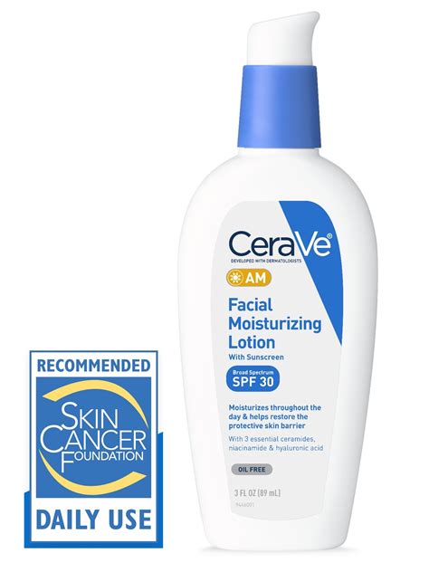 Cerave Am Facial Moisturizing Lotion Non Comedogenic Moisturizer With