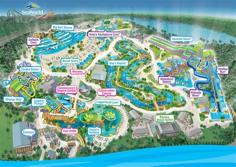 Seaworld Aquatica Orlando Map College Map