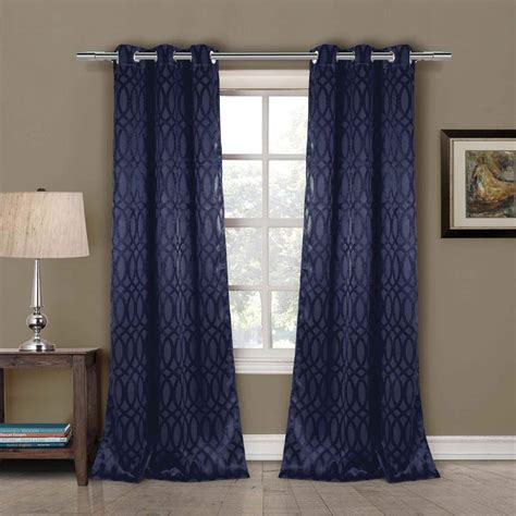 Navy Blue Lace Curtains Curtains And Drapes