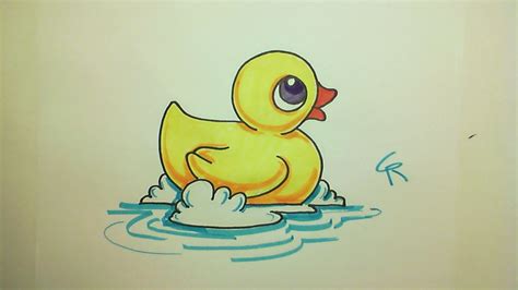 Learn How To Draw A Cute Rubber Ducky Icanhazdraw