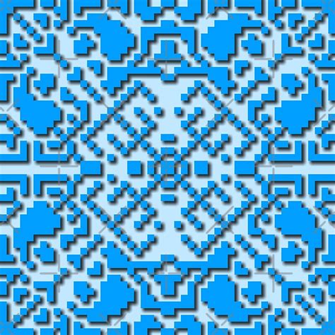 Seamless Pixel Blue Pattern By Gavirlas Redbubble