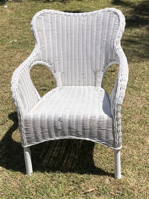 Save white wicker chair to get email alerts and updates on your ebay feed.+ 19 w set of 2 outdoor dining chair polyethylene wicker in vintage white modern. WHITE SINGLE WICKER CANE ARM CHAIRS - The Wedding + Event ...