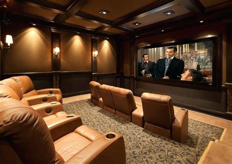 Oversized home lounge chair for home theater and in case you are in the process of converting your basement or any other room in your house into a home. basement movie room ideas basement theater room home ...
