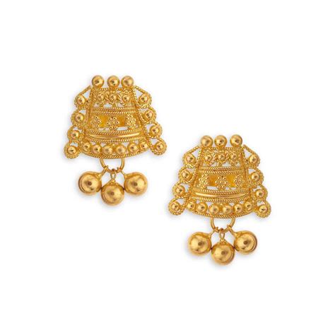 Buy Classy Gold Tanishq Earrings 510542SXAABA00 For Women AT Best Price