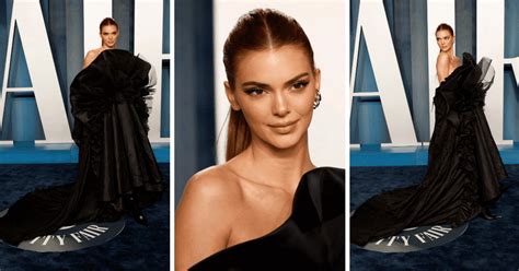 Gorgeous Kendall Jenner Dazzles In Balenciaga Gown At 2022 Vanity