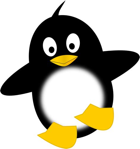 Clip Art Little Funny Penguin