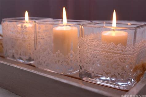 Romantic Lace Candle Holders Lace Candles Candles Homemade Candle