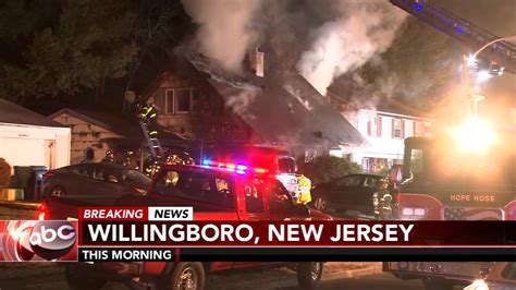 Willingboro New Jersey Fire Flames Destroys Home In Burlington County