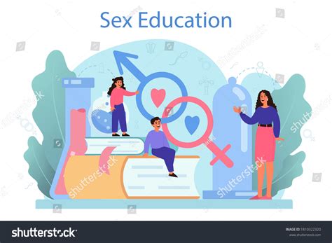 Sexual Education Concept Sexual Health Lesson Stock Vector Royalty Free 1810322320
