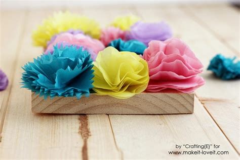 Tissue Paper Flower Letters Make It And Love It
