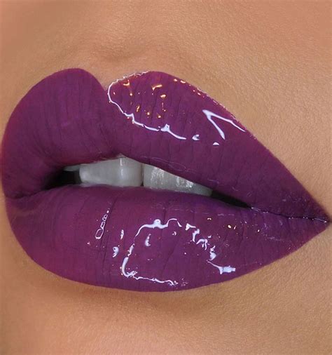Perfect Lip Makeup Ideas Ruby Red Glitter Lips