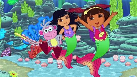 Dora The Explorer, Saves Mermaid Kingdom, Game Episode Cartoon Game Movie
