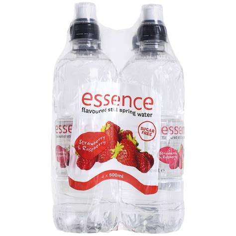 Essence Strawberry & Raspberry Water 4x500ml | Water, Flavoured Water