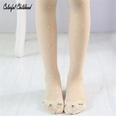 2018 Spring Candy 8 Color Kids Pantyhose Cute Cartoon Dot Tights For