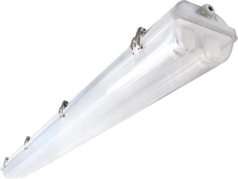 W Ft Led Twin Batten Tube Light Surface Mount Or Hanging Ip