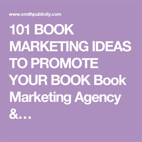 The Words101 Book Marketing Ideas To Promote Your Book Marketing