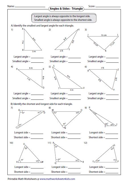 Free trial available at kutasoftware.com. Triangles Worksheets
