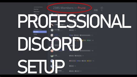How To Set Up Your Discord Server Professionally In 2021 Youtube