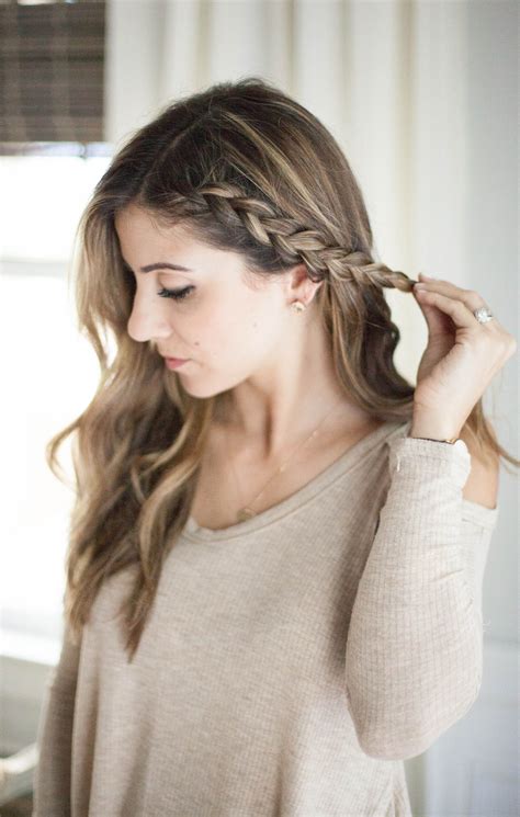 A Simple Half Up Side Braid Hair Tutorial Perfect For Adding A Little