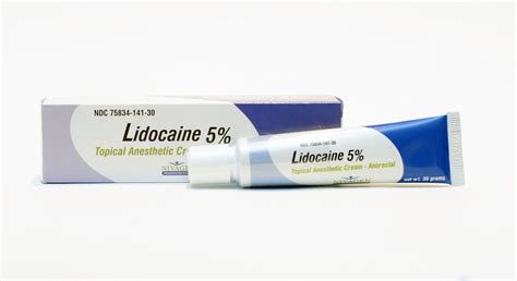 Lidocaine 5 Topical Anesthetic Cream Anorectal 30 Gram