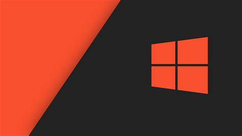 Download Hintergrundbilder 2560x1440 Qhd Windows 10 System Logo Orange