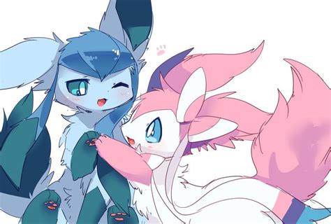 Glaceon And Sylveon Images By Whitelate Twitter Cute Pokemon