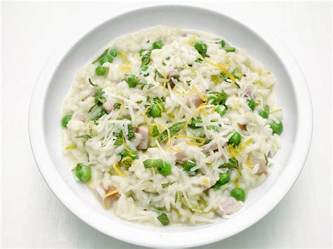 Risotto with Peas and Ham | Recipe | Food network recipes, Cooking risotto, Risotto recipes