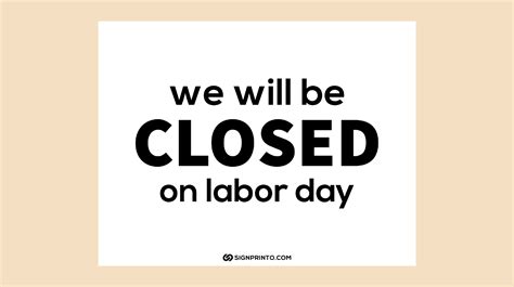 Printable Labor Day Closed Sign Printable Pdf Download