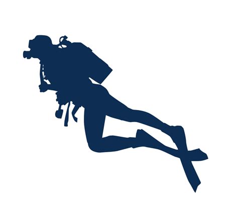 Silhouette Underwater Diving Diver Silhouette Png Download 837756