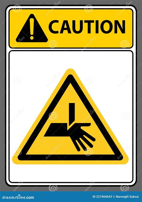 Be Careful Of Sharp Objects That Cut Your Hand Stock Vector