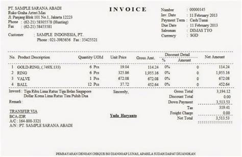 Ketahui Jenis Dan Contoh Invoice Yang Penting Dalam Bisnis