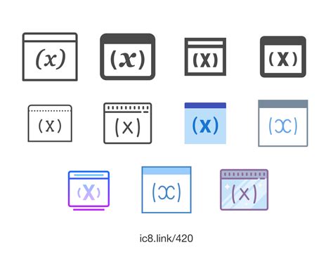 text line font icon square 263360 free icon library