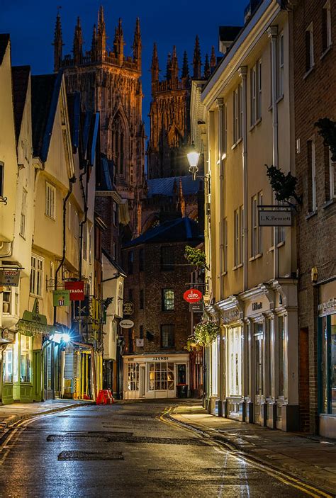 A Beautiful Lonely Night In The City Of York In England Photograph By