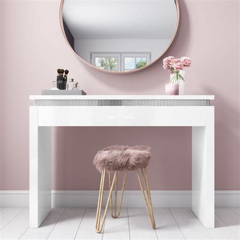 Littlewoods anderson dressing table anderson dressing table, £151, littlewoods Modern White High Gloss Dressing Table Console Diamante ...
