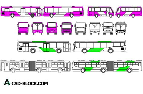 Bus Cad Dwg Free Cad Blocks In Autocad 2007 In 2d